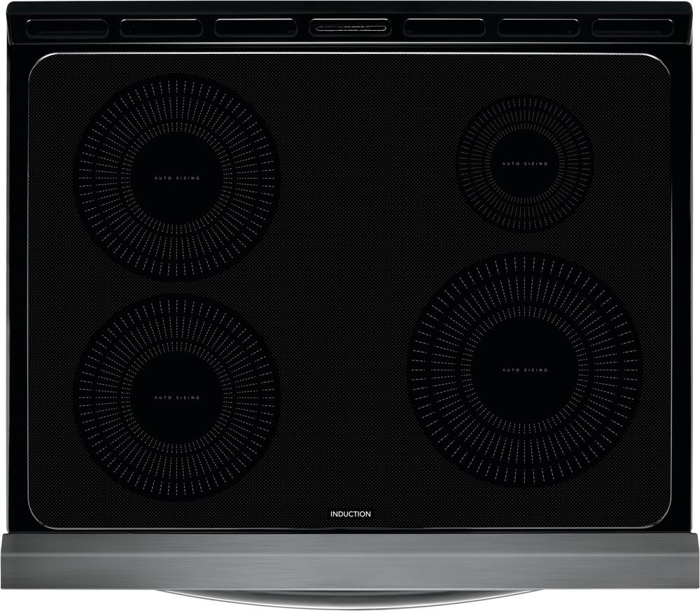 Frigidaire Gallery Black Stainless Steel Freestanding Induction Range with Air Fry (5.4 Cu. Ft.) - CGIH3047VD