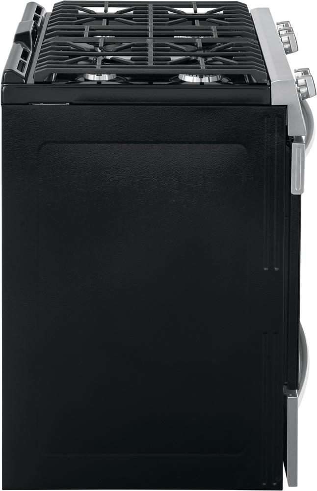 Frigidaire Gallery Smudge-Proof Stainless Steel Slide-In Gas Convection Range with Air Fry (5.6 Cu. Ft.) - FGGH3047VF