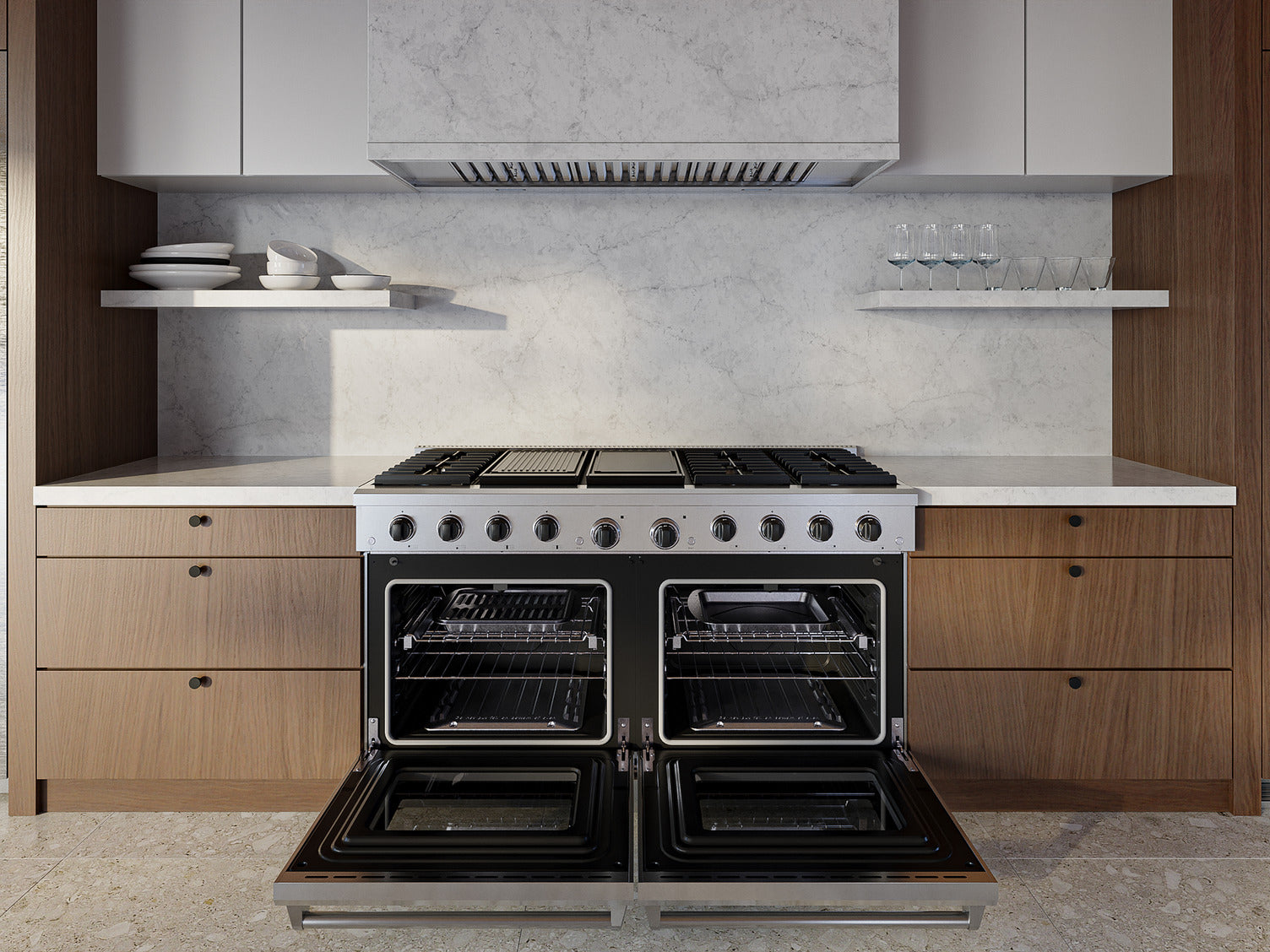 Thor Kitchen Stainless Steel Freestanding Gas Range (9.6 cu ft.) - LRG60E