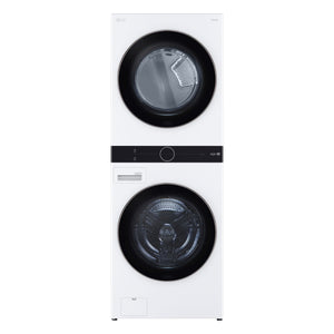 LG White Front Load LG WashTower™ with Centre Control™ 5.2 Cu.Ft. Steam Washer and 7.4 Cu. Ft. Electric Dryer - WKE100HWA