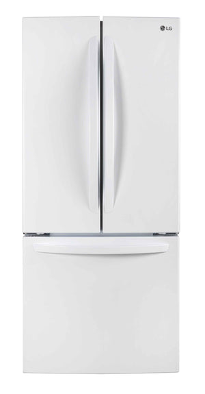 LG 30" White French Door Refrigerator (22 cu. ft.) - LRFNS2200W