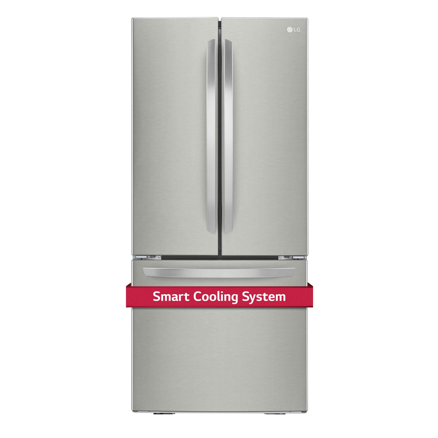 LG 30" Smudge Resistant Stainless Steel French Door Refrigerator (22 cu. ft.) - LRFNS2200S