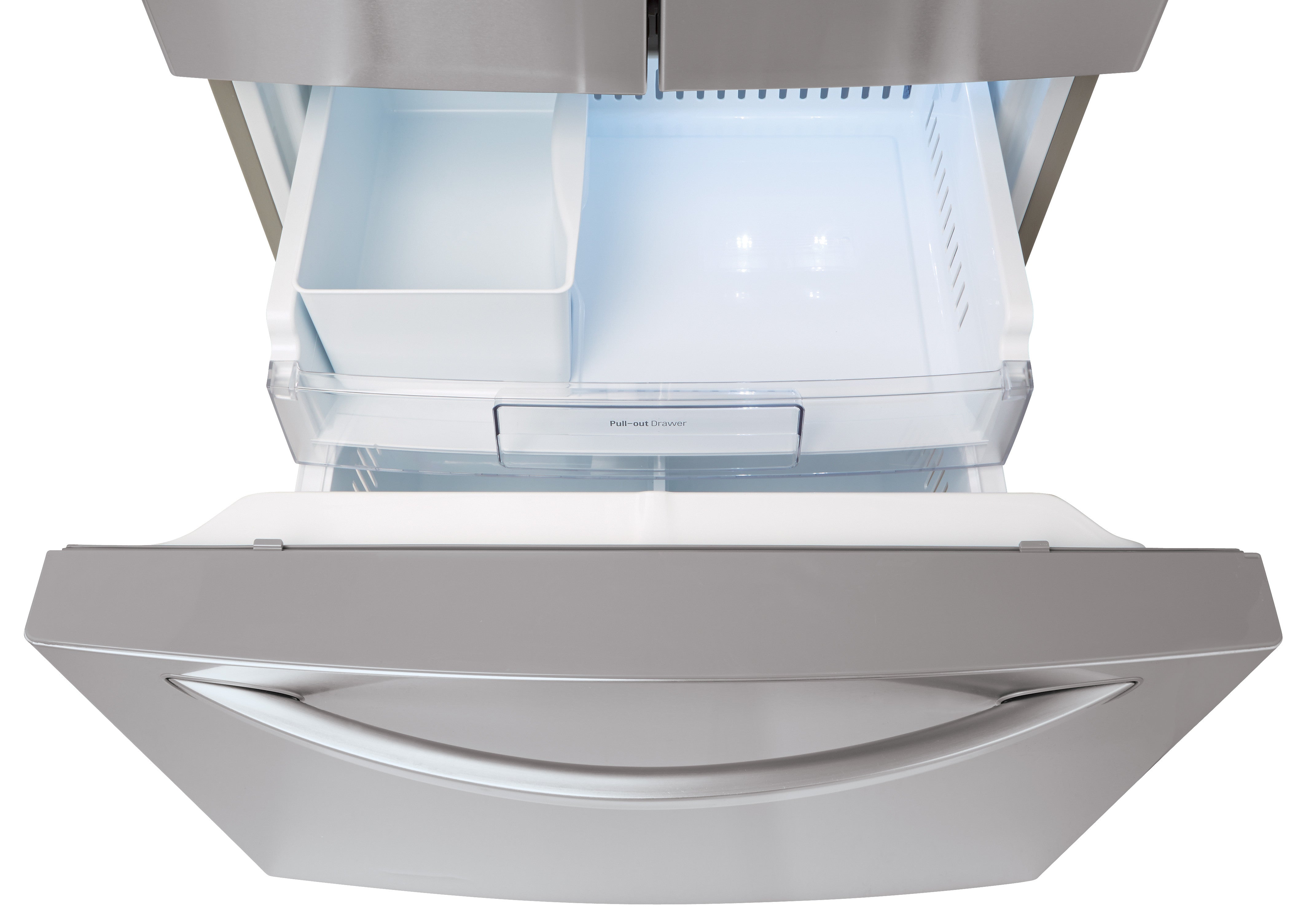 LG 30" Smudge Resistant Stainless Steel French Door Refrigerator with Water dispenser (22 cu. ft.) - LRFWS2200S