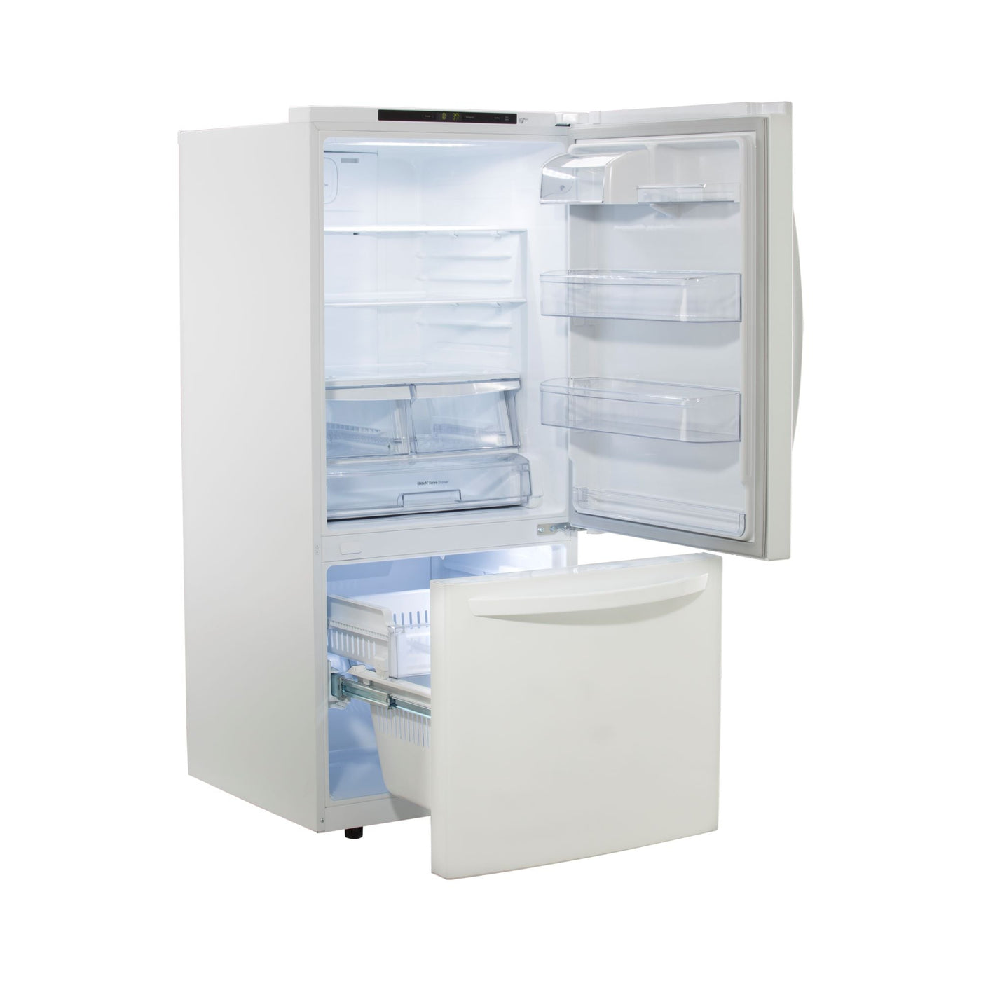 LG White 30" Bottom Mount Fridge (22.1 Cu.Ft.) - LRDNS2200W