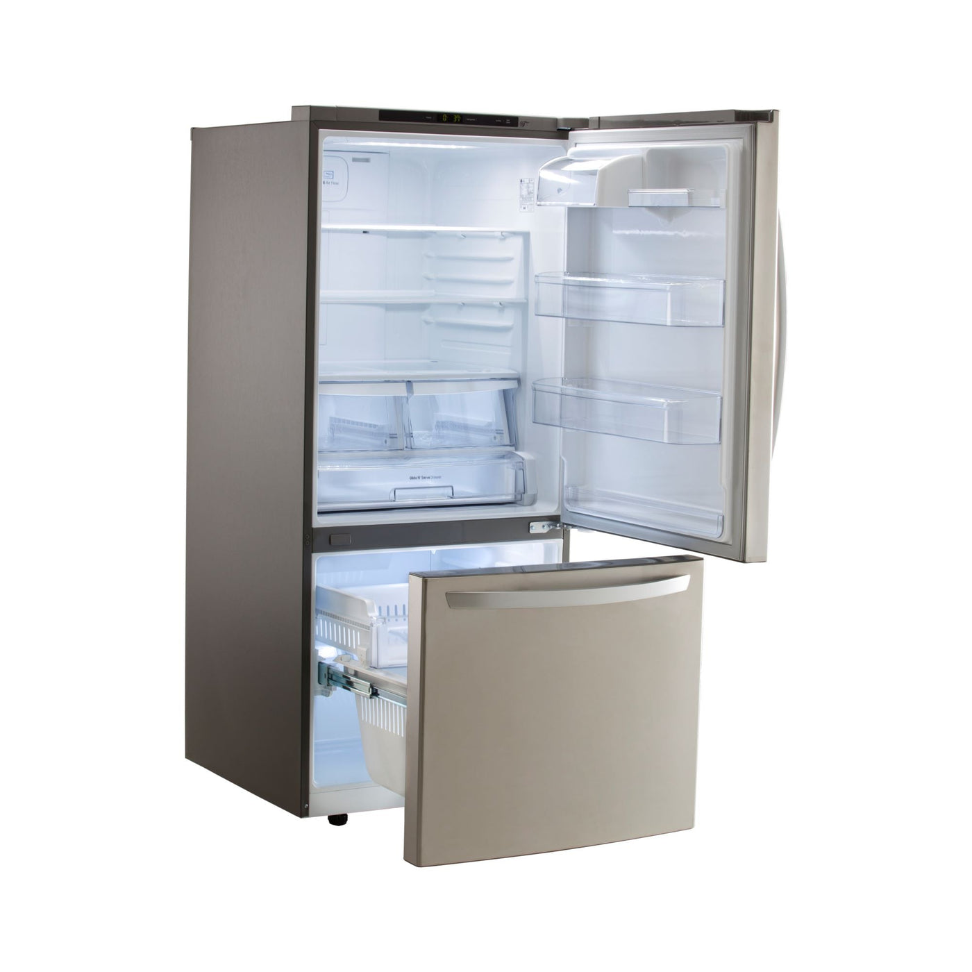 LG Stainless Steel 30" Bottom Mount Fridge (22.1 Cu.Ft.) - LRDNS2200S