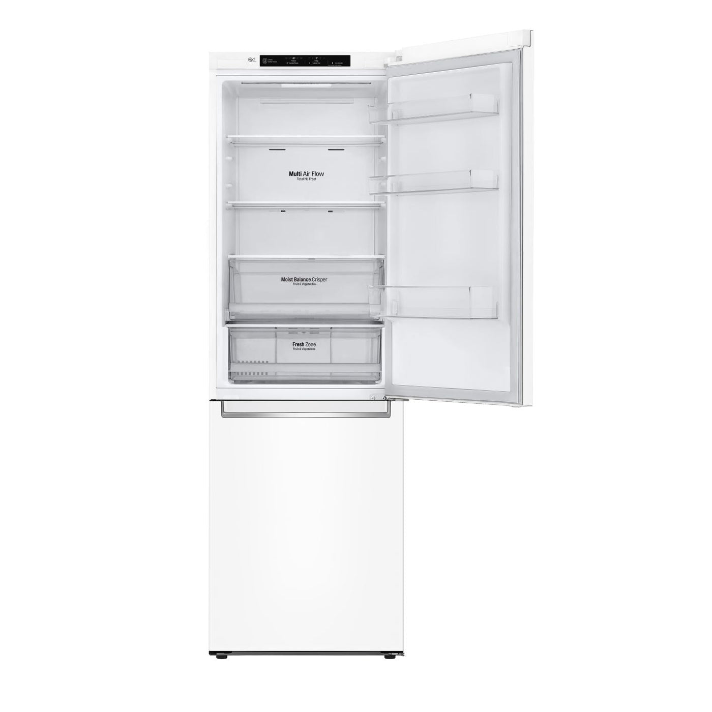 LG White 24" Counter Depth Bottom Freezer Refrigerator with DoorCooling+ (12 Cu. Ft.) - LBNC12231W