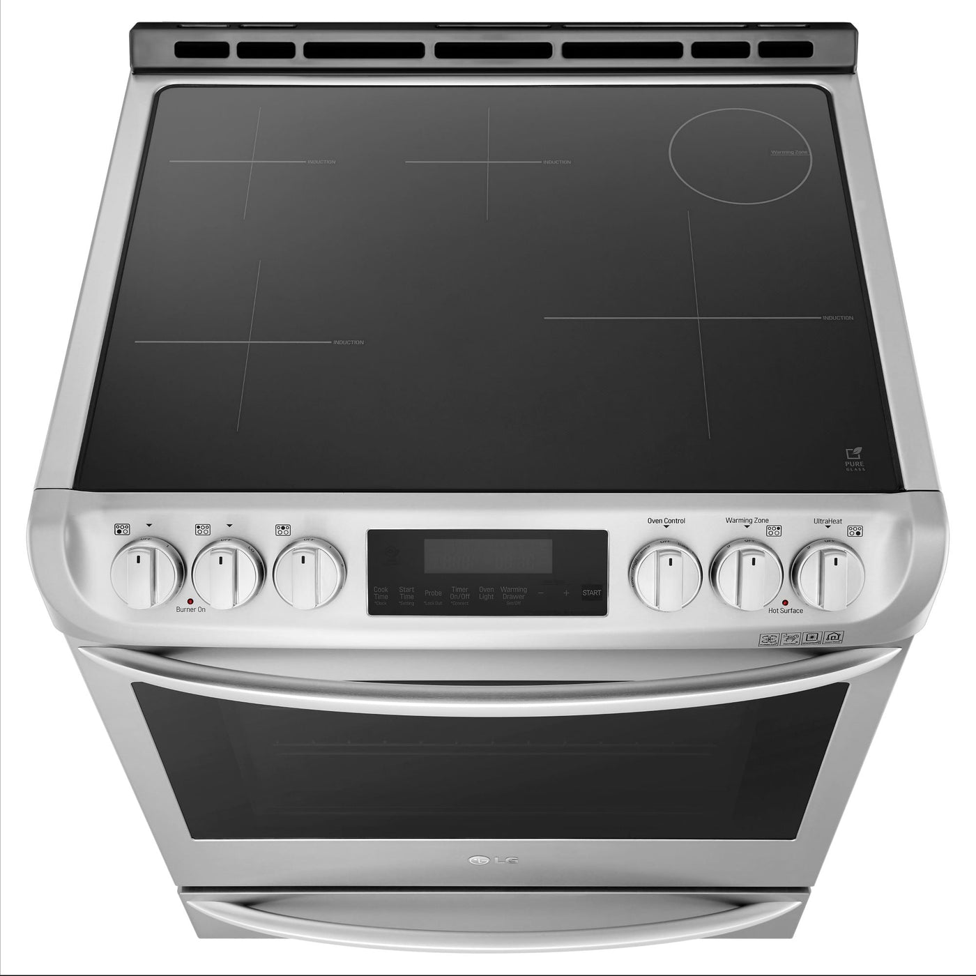 LG Stainless Steel Induction Slide In Range With ProBakeConvection™ and EasyClean® (6.3 Cu.Ft.) - LSE4617ST
