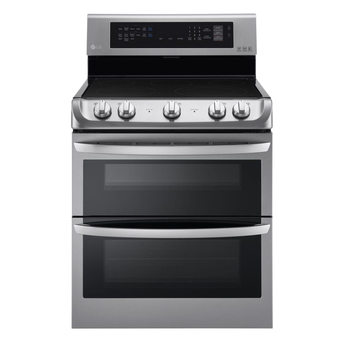 LG Stainless Steel Electric True Double Oven Range with ProBakeConvection™ and EasyClean® (7.3 Cu. Ft.) - LDE5415ST