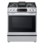 LG Smudge-Resistant Stainless Steel Smart Wi-Fi Enabled ProBake Convection® InstaView™ Gas Slide-in Range with AirFry (6.3 CU.Ft) - LSGL6335F