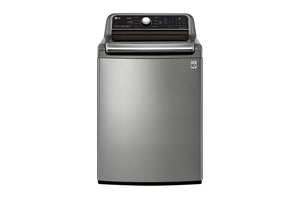 LG Graphite Steel Mega Capacity Smart WiFi Enabled Top Load Washer with Agitator and TurboWash3D™ Technology (5.6 Cu.Ft) - WT7305CV