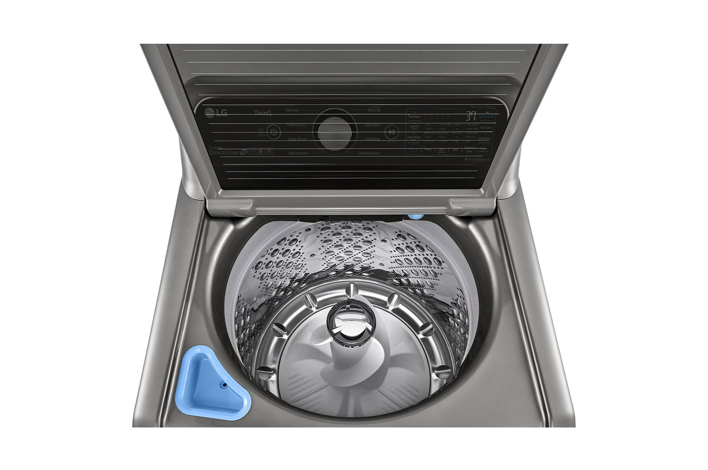 LG Graphite Steel Mega Capacity Smart WiFi Enabled Top Load Washer with Agitator and TurboWash3D™ Technology (5.6 Cu.Ft) - WT7305CV