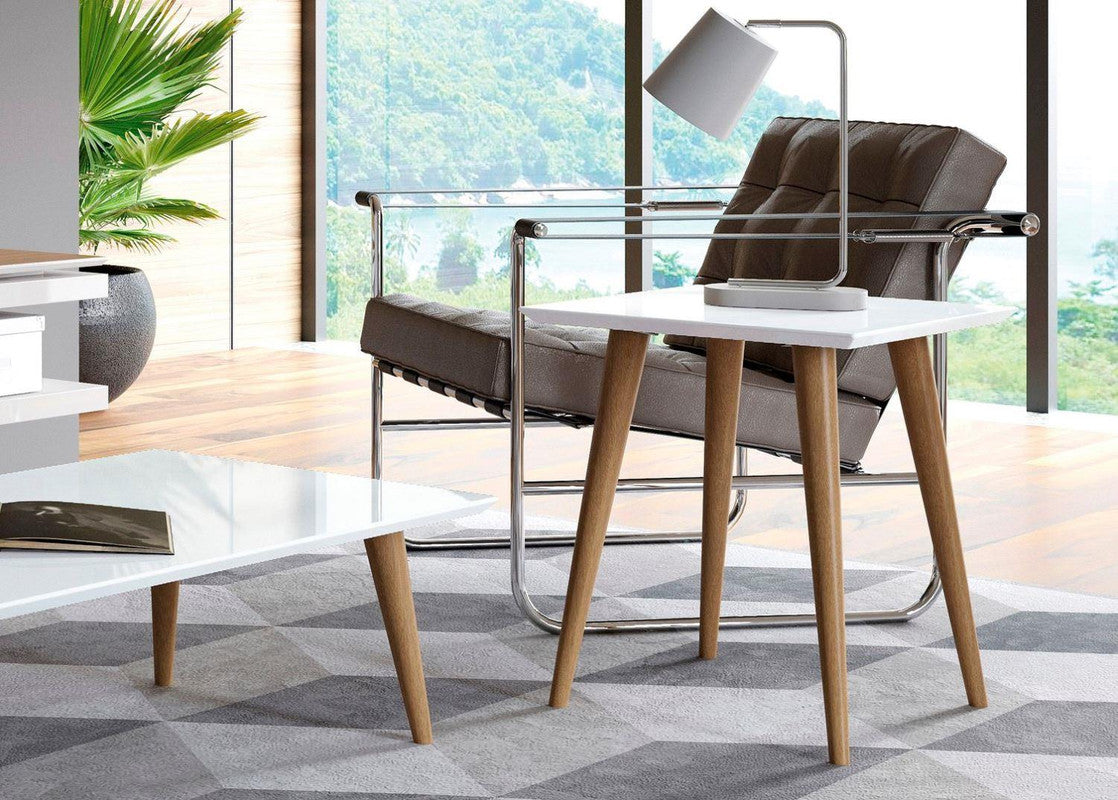 Aketi End Table - Off White