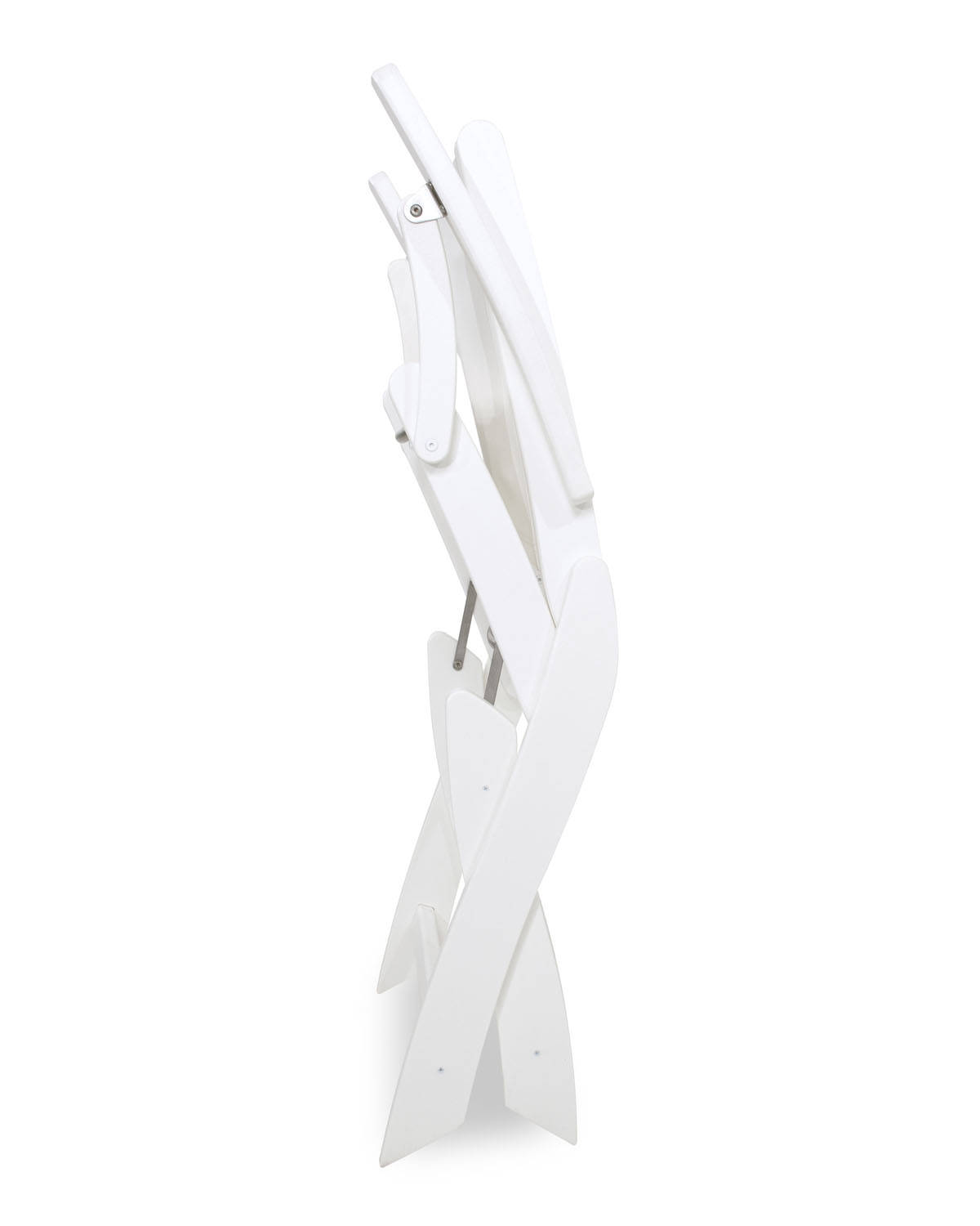 POLYWOOD® Coastal Folding Chair - White/White