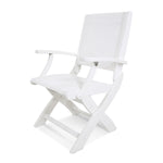 POLYWOOD® Coastal Folding Chair - White/White
