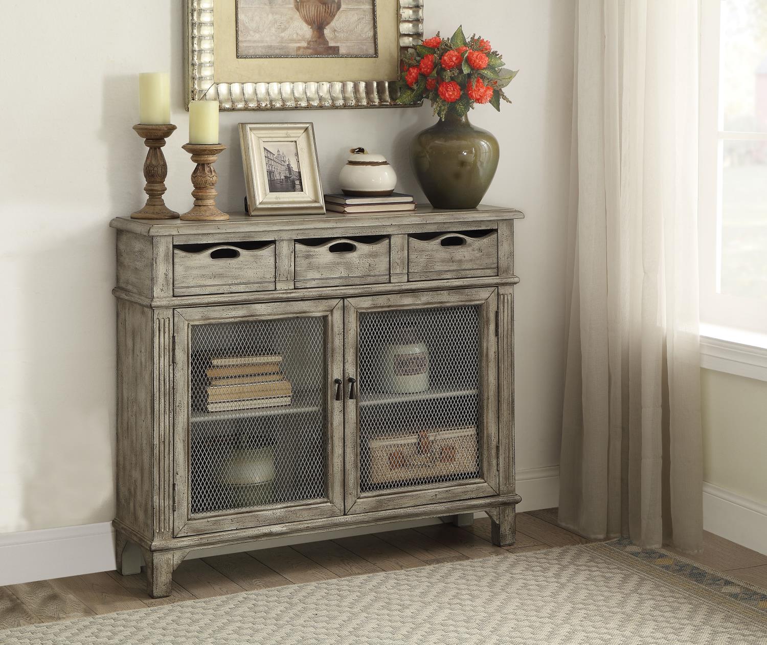 Lavington Storage Console Table - Antique White