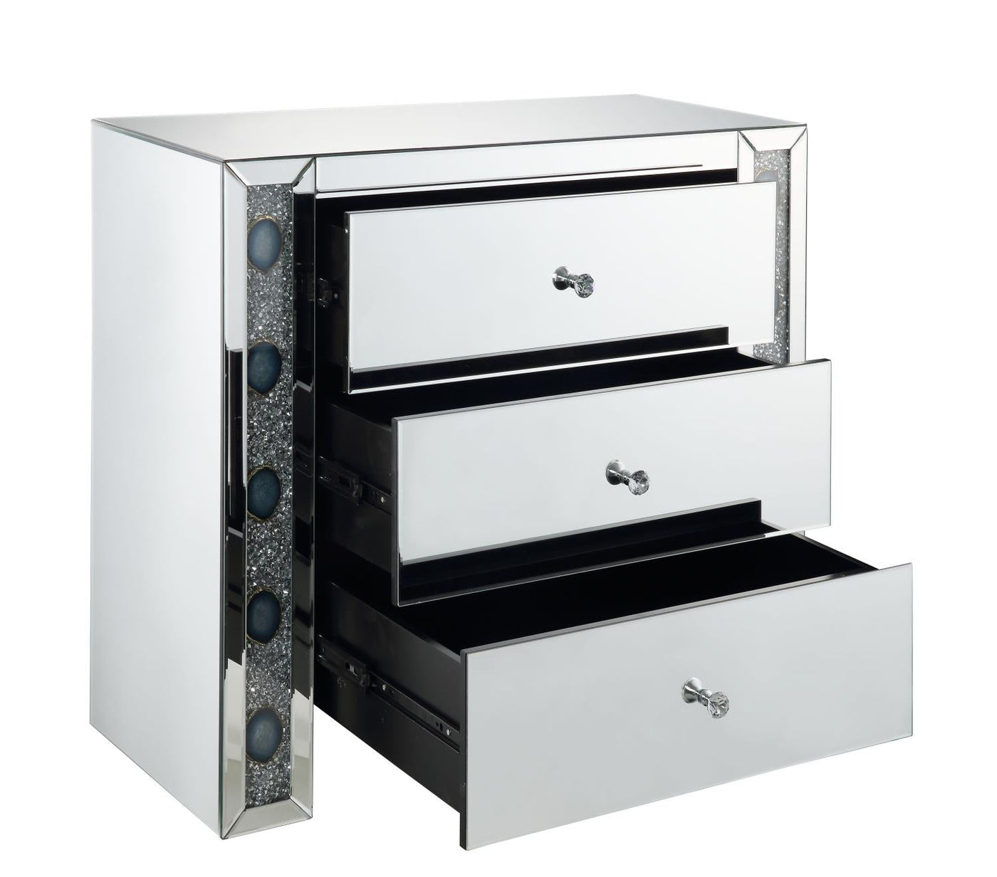 Sonja Mirrored Night Table/Dresser