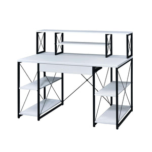 Orville Office Desk - White/Black