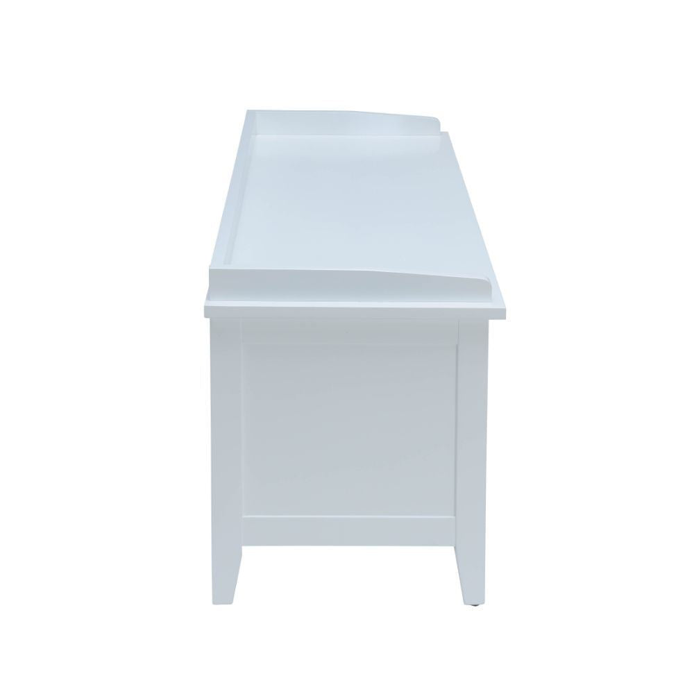 Free Flow Bench with Storage - White