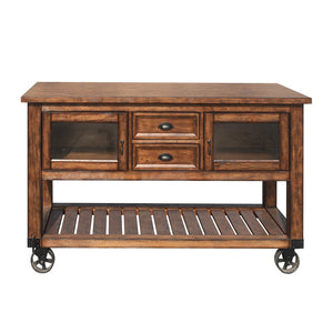 Wesport - II Kitchen Cart - Distressed Chestnut