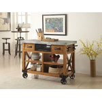 Wesport - IV Kitchen Cart - Antique Oak