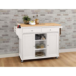 Colvet Kitchen Cart - White