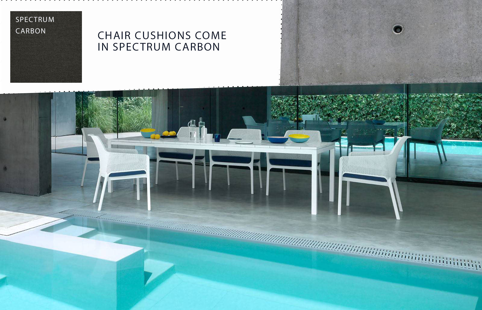 Nardi Rio 9-Piece Outdoor Extension Dining Package - White
