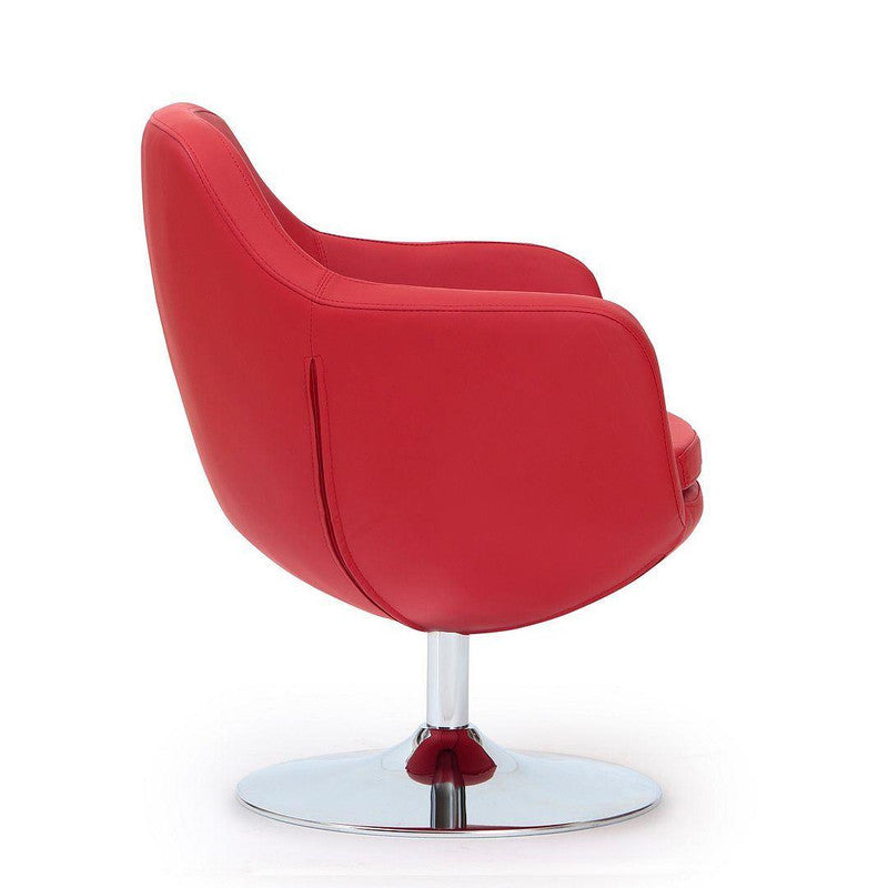 Handan Swivel Accent Chair - Red
