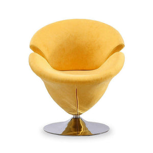 Niani Swivel Accent Chair - Yellow