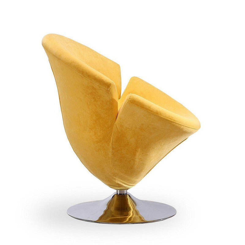 Niani Swivel Accent Chair - Yellow