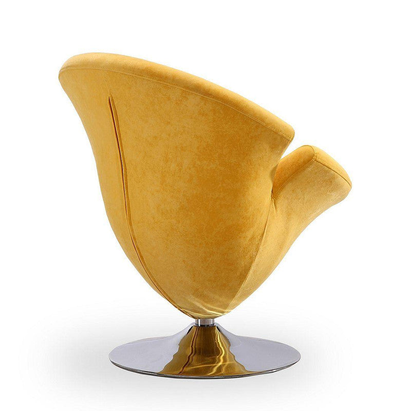 Niani Swivel Accent Chair - Yellow