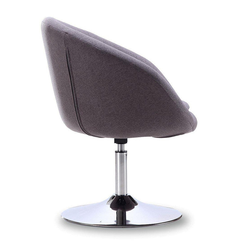 Hita Adjustable Height Swivel Chair - Grey