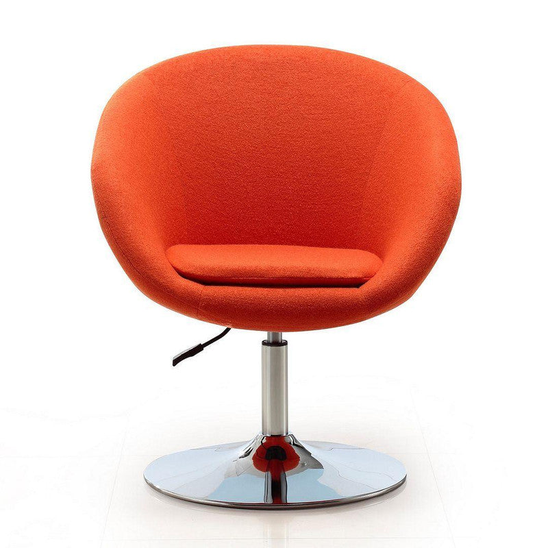 Hita Adjustable Height Swivel Chair - Orange