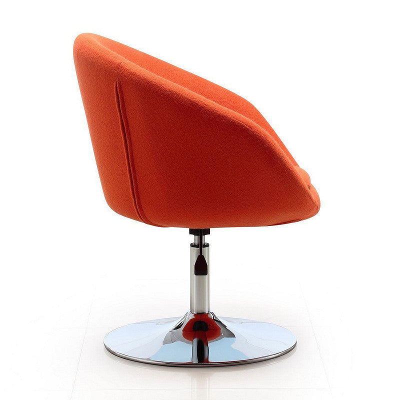 Hita Adjustable Height Swivel Chair - Orange
