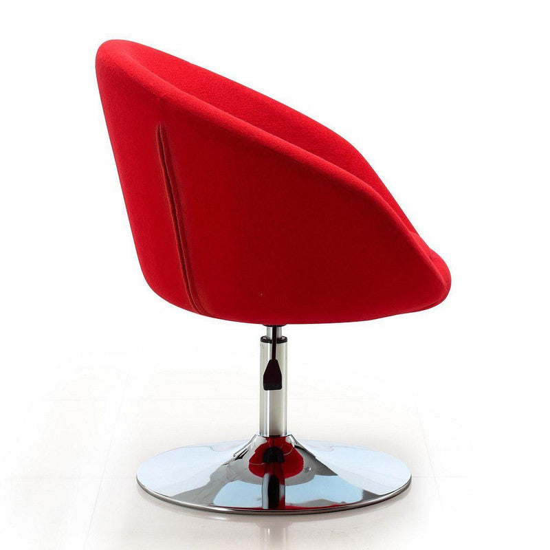 Hita Adjustable Height Swivel Chair - Red