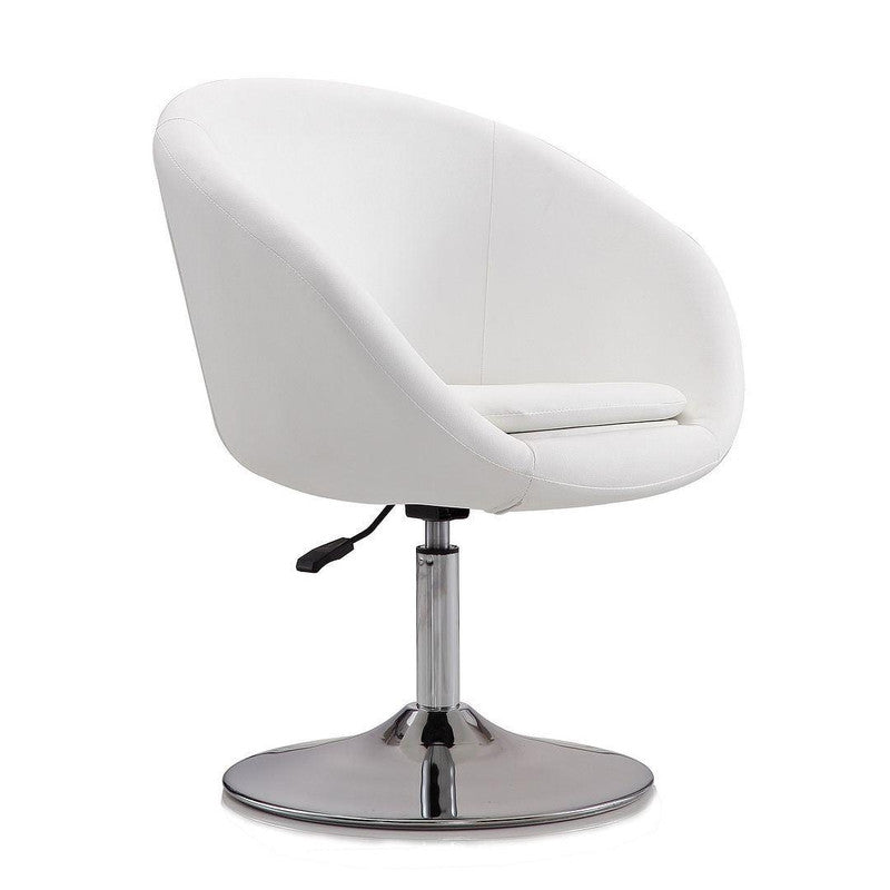 Hita Adjustable Height Swivel Chair - White