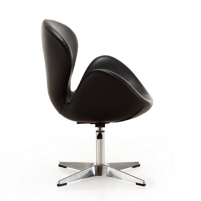 Nagqu Adjustable Height Swivel Accent Chair - Black