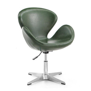 Nagqu Adjustable Height Swivel Accent Chair - Forest Green
