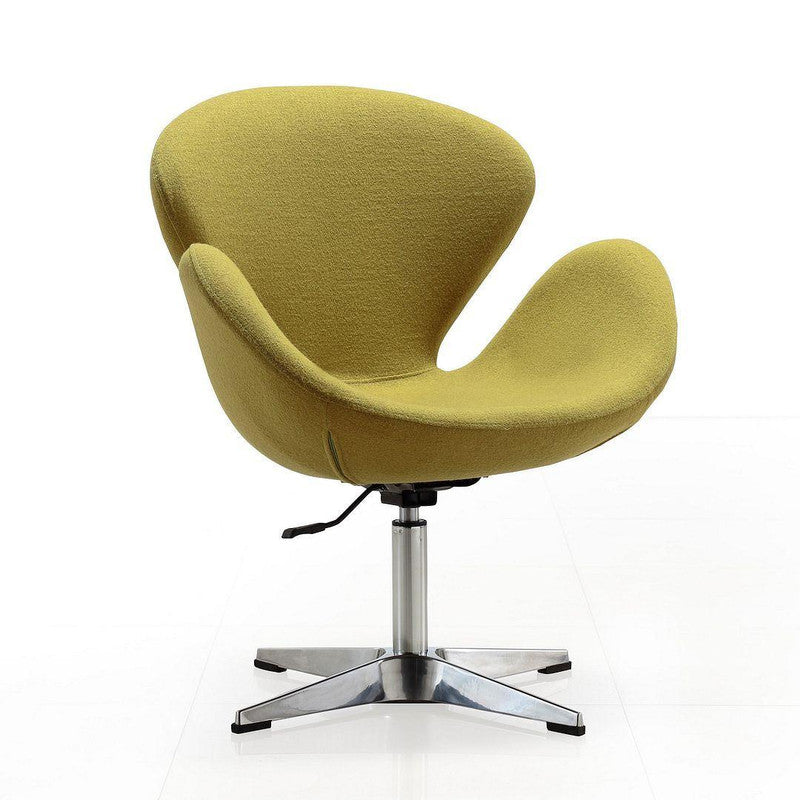 Nagqu Adjustable Height Swivel Accent Chair - Green