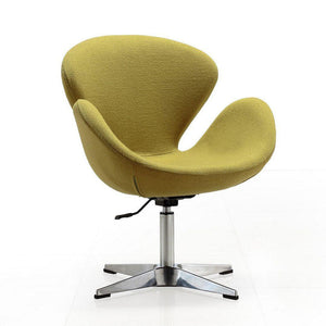 Nagqu Adjustable Height Swivel Accent Chair - Green