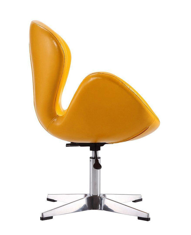 Nagqu Adjustable Height Swivel Accent Chair - Yellow