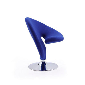 Patras Swivel Accent Chair - Blue