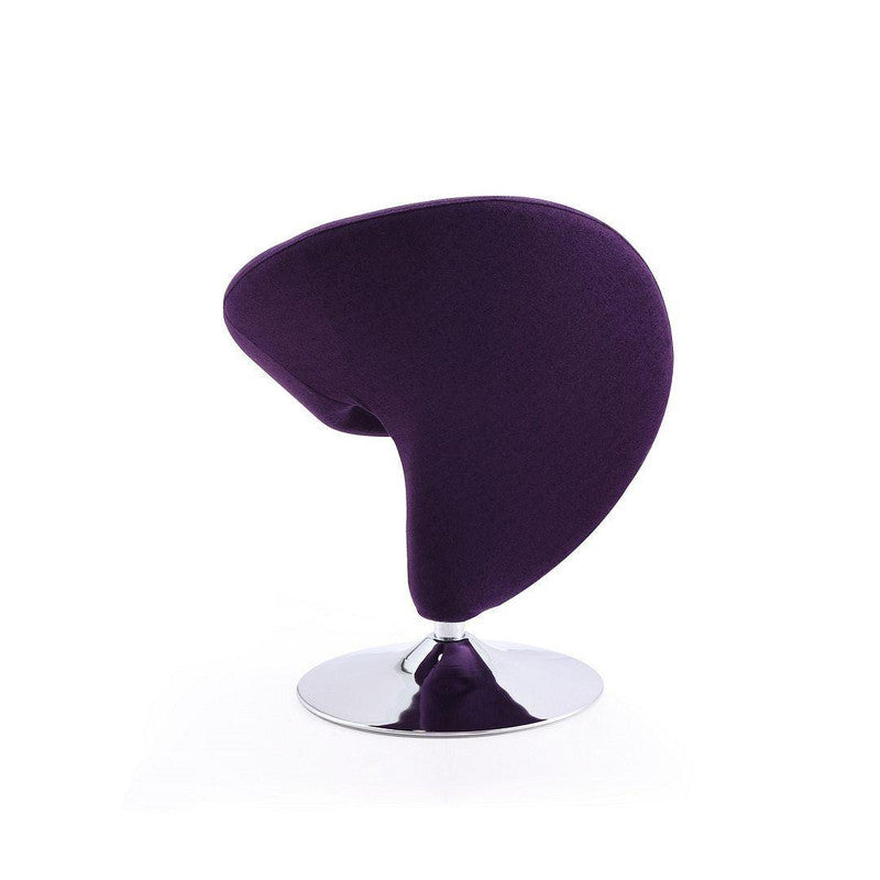Patras Swivel Accent Chair - Purple
