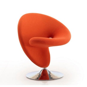Patras Swivel Accent Chair - Orange