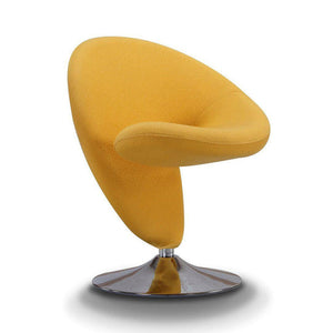 Patras Swivel Accent Chair - Yellow