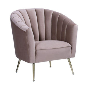 Misripara Velvet Accent Chair - Blush