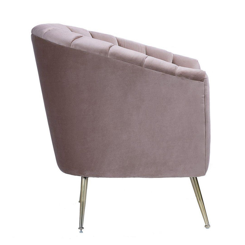 Misripara Velvet Accent Chair - Blush