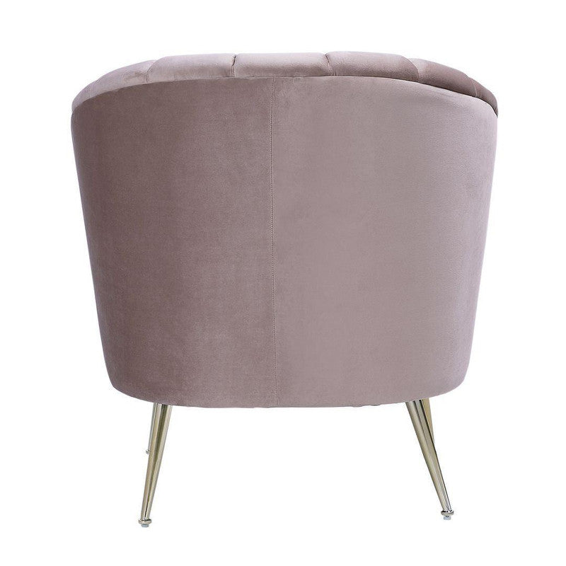 Misripara Velvet Accent Chair - Blush