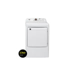 L2 White Electric Dryer with French Display (7.5 Cu. Ft) - LE52N1BWWCFR