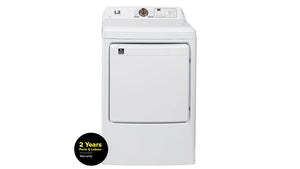 L2 White Electric Dryer with French Display (7.5 Cu. Ft) - LE52N1BWWCFR