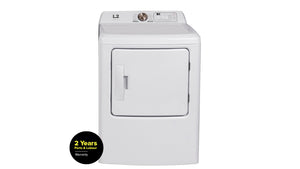 L2 White Electric Dryer with French Display (6.7 Cu. Ft) - LE43A3AWWFR